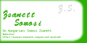 zsanett somosi business card